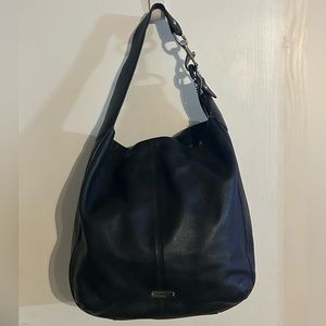 Black Leather Coach Hobo Purse